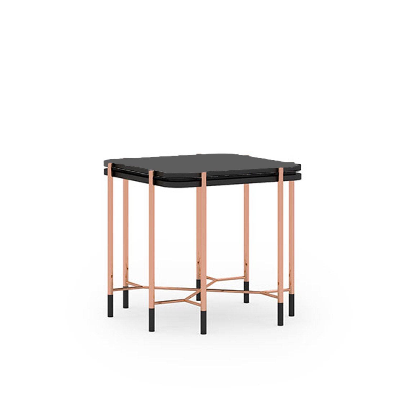 طاولة جانبية بسطح زجاج من دالي Dali-Side