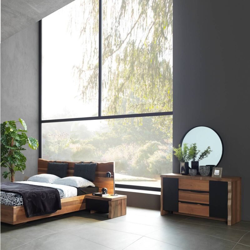 موناكو طاولة زينه مع مرآة Nat001-DRESSER